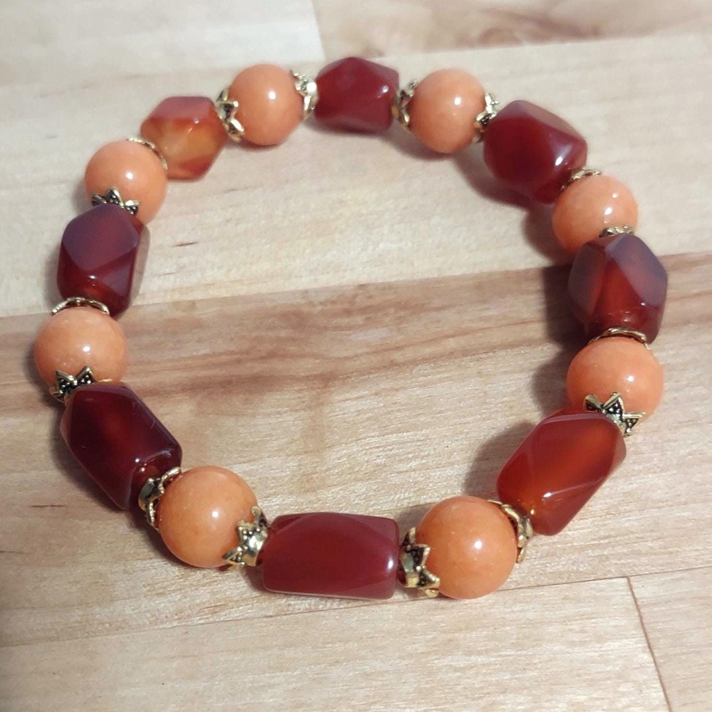 Bohemian Citrus Stone Stretch Bracelet